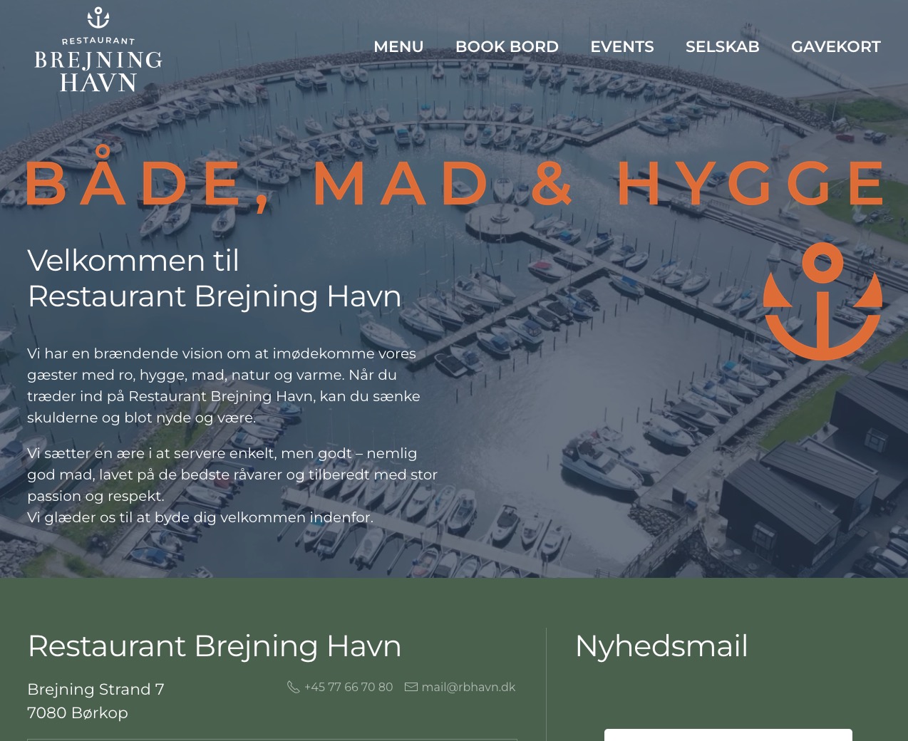 Eksempel 1 på hjemmeside lavet af Moesborg NET-UP